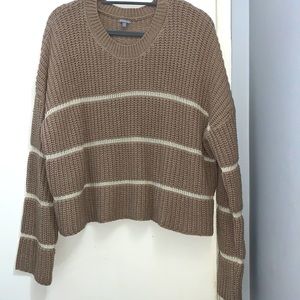Crop top knit sweater